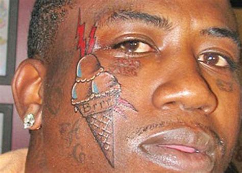 gucci snow cone tattoo|gucci mane face.